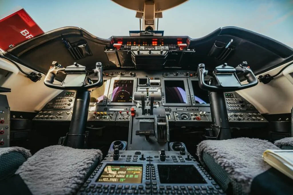 Commercial pilot training session